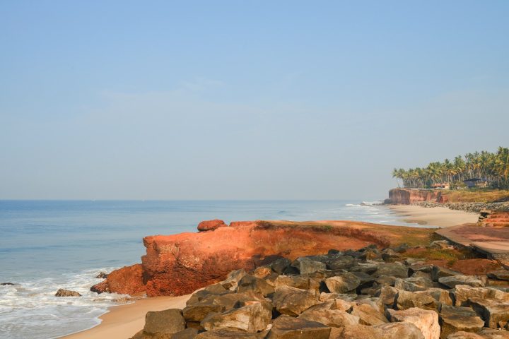 Varkala beach, relaxing for meditation,